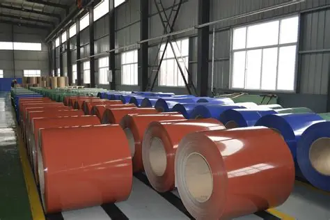 Color coated steel coils ready for supply